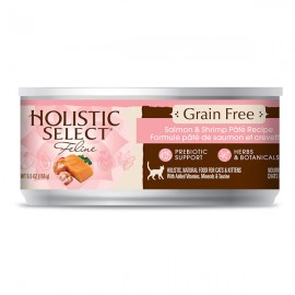Holistic Select-活力滋三文魚拼海蝦配方﹙無穀物﹚天然貓罐頭 3oz Holistic Select-活力滋三文魚拼海蝦配方﹙無穀物﹚天然貓罐頭 3oz
